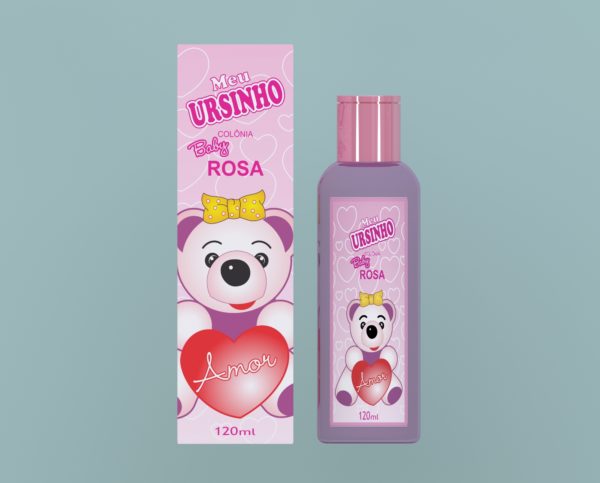 Desodorante Perfumado Rosa 120ml Meu Ursinho
